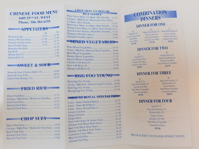 Opinii despre Mount Royal Restaurant în Saskatoon - Hospitality and gastronomy