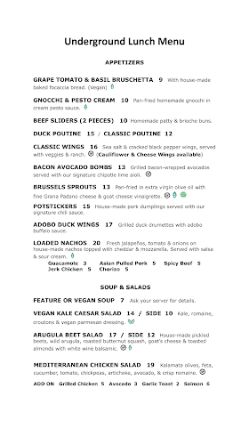 Underground Tap & Grill - Hospitality and gastronomy