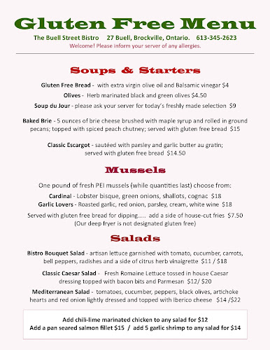 Buell Street Bistro - Brockville