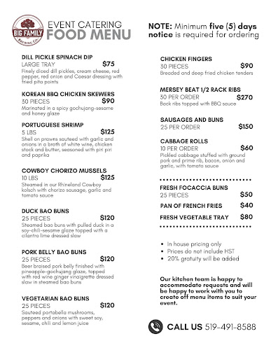 Big Family Brewing Company Kitchen and Biergarten - Hospitality and gastronomy