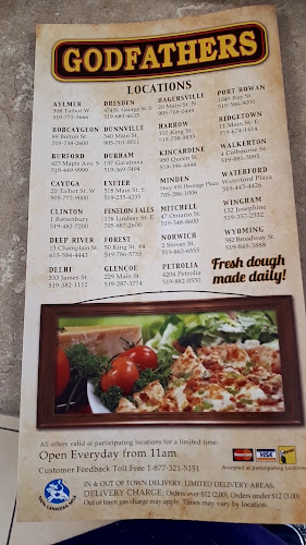 Opinii despre Godfathers Pizza - Bobcaygeon în Kawartha Lakes - Hospitality and gastronomy