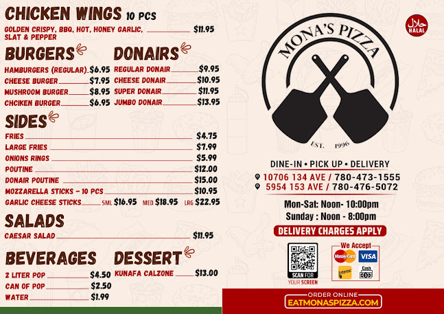 Mona's Pizza - Edmonton