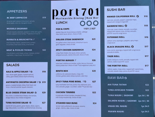 Port701 Marinaside Dining | Raw Bar