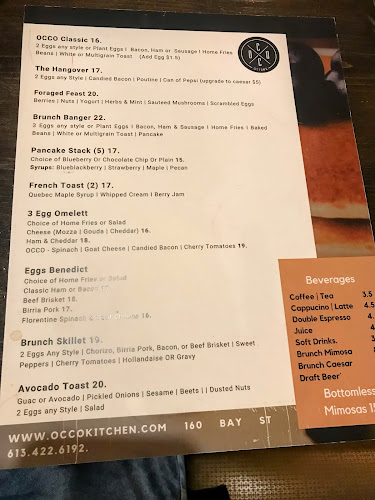 OCCO Kitchen & Bar - Hospitality and gastronomy