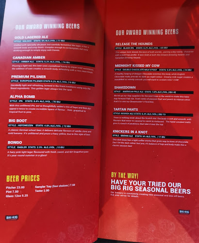 Opinii despre Big Rig Kitchen & Brewery - Iris în Ottawa - Hospitality and gastronomy