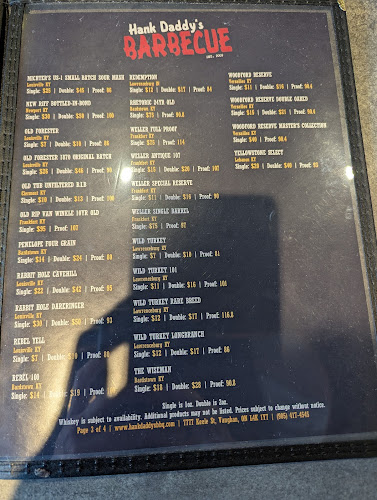 Hank Daddy's Barbecue - Hospitality and gastronomy