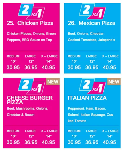 Comentarii opinii despre 2 for 1 Pizza & Pasta