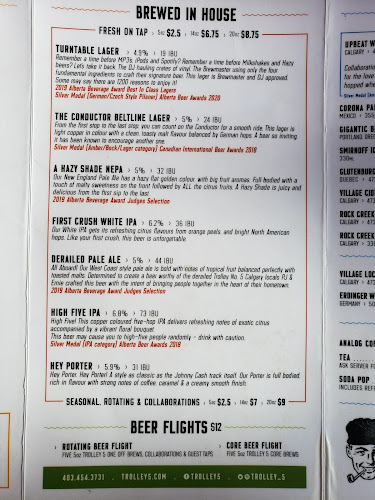 Opinii despre Trolley 5 Brewpub în Calgary - Hospitality and gastronomy