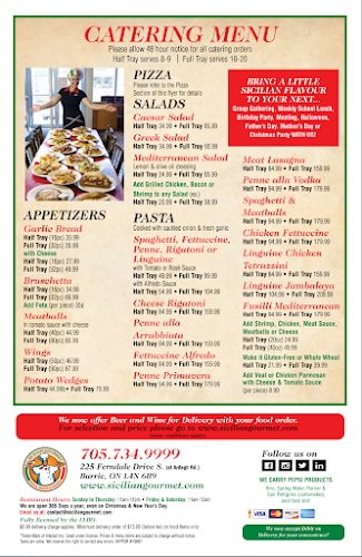 Sicilian Gourmet Pizza & Pasta