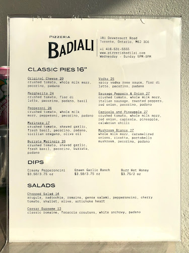 Pizzeria Badiali - Toronto
