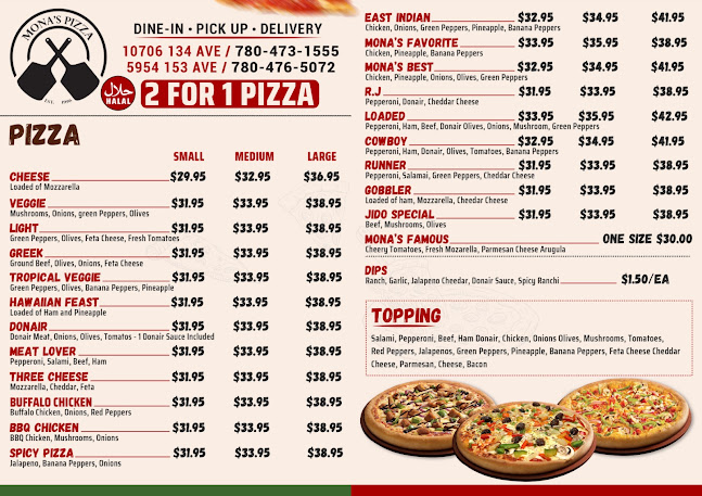 Opinii despre Mona's Pizza în Edmonton - Hospitality and gastronomy