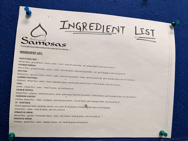 Opinii despre Sultan Of Samosas în Toronto - Hospitality and gastronomy