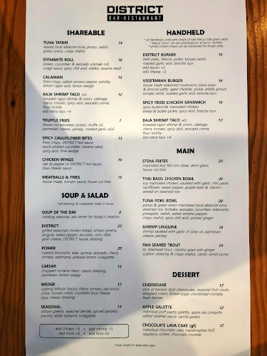 District Bar Restaurant Vancouver