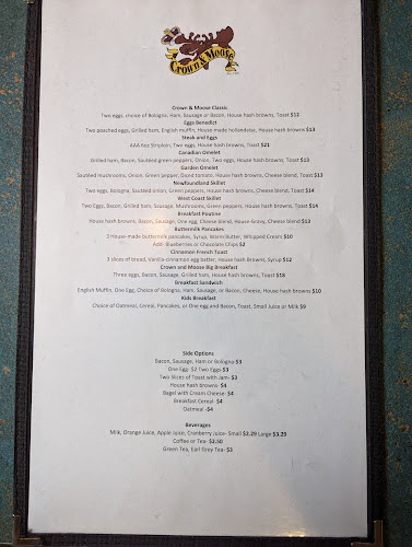 Opinii despre Crown & Moose în Corner Brook - Hospitality and gastronomy