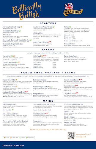 Opinii despre Duke of York în Toronto - Hospitality and gastronomy