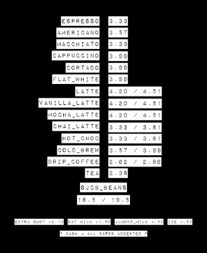 Sam James Coffee Bar OZ