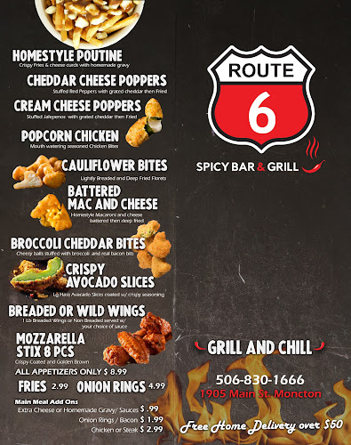 Route 6 Spicy Bar and Grill - Moncton