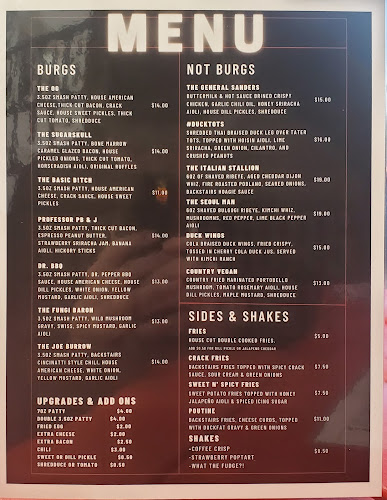 Opinii despre Backstairs Burger în Edmonton - Hospitality and gastronomy