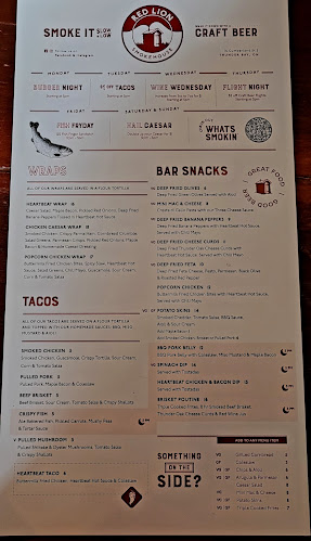 Opinii despre Red Lion Smokehouse în Thunder Bay - Hospitality and gastronomy