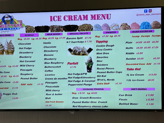 Opinii despre Sweet Tops Ice Cream în Winnipeg - Hospitality and gastronomy