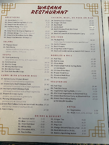 Wasana Restaurants Ltd - Brooks