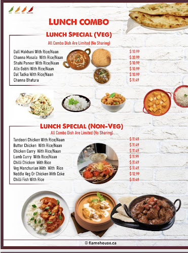 Flame House Grill & Bar - KITCHENER ( Fine Indian, Hakka Chinese & Momos )