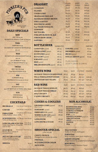 Opinii despre Pioneer's Pub în Richmond - Hospitality and gastronomy