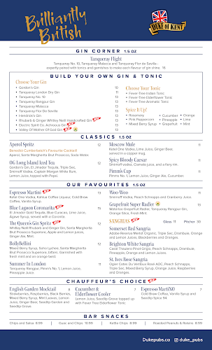 Duke of Kent - Hospitality and gastronomy