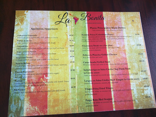 Comentarii opinii despre La Bonita Latin American Restaurant