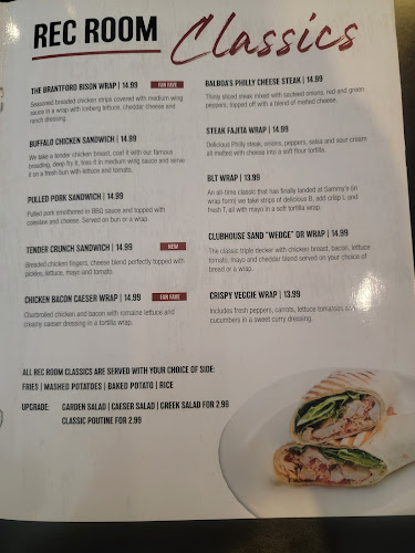 Opinii despre Sammy's Rec Room în Brantford - Hospitality and gastronomy