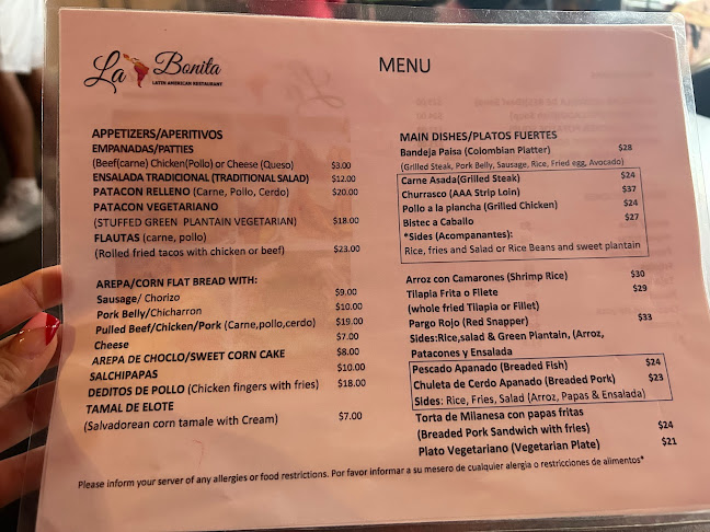 Opinii despre La Bonita Latin American Restaurant în Mississauga - Hospitality and gastronomy