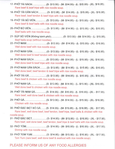 Opinii despre Pho Vietnam K&W în Kitchener - Hospitality and gastronomy