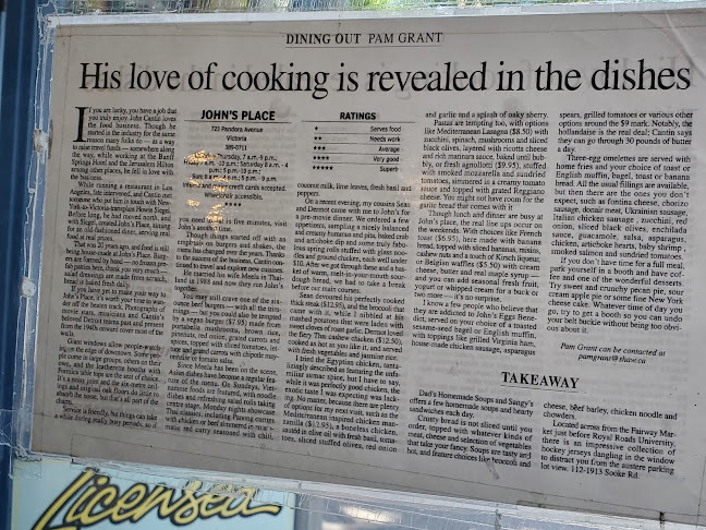 Comentarii opinii despre John's Place Restaurant