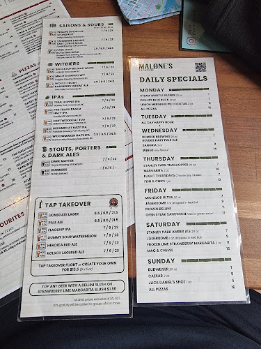 Malone's Taphouse - Hospitality and gastronomy