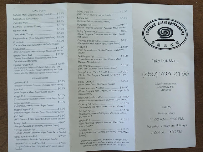 Ichiban Sushi Restaurant - Courtenay