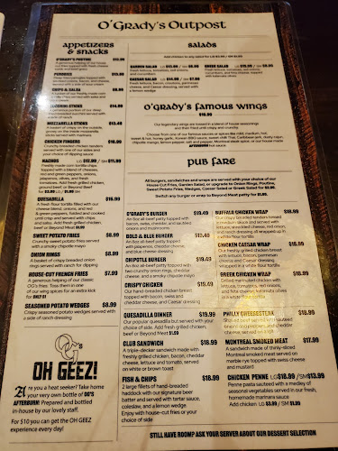 Opinii despre O'Grady's Outpost în Ottawa - Hospitality and gastronomy