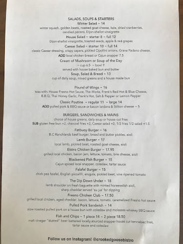 Crooked Goose Bistro - Hospitality and gastronomy