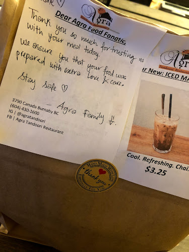 Opinii despre Agra Tandoori Restaurant în Burnaby - Hospitality and gastronomy