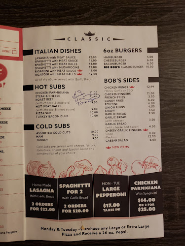 Big Bob's Classic Pizza and Pasta - Hospitality and gastronomy