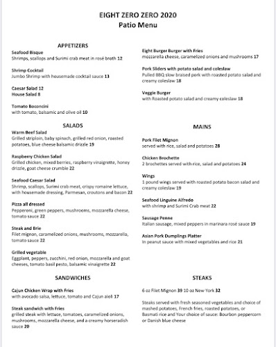 Opinii despre Eight Zero Zero Resto Lounge în Cornwall - Hospitality and gastronomy