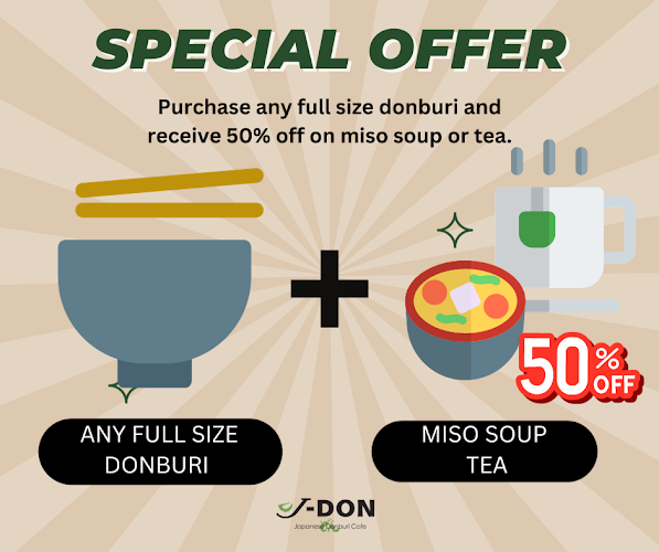 J-DON Japanese Donburi Cafe - Hospitality and gastronomy