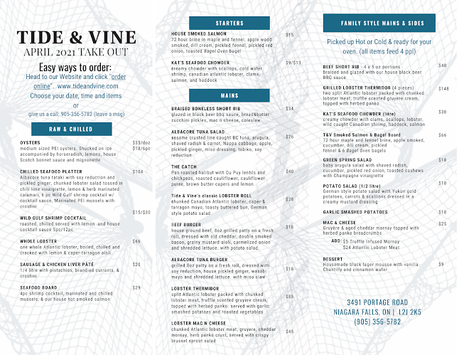 Tide and Vine Oyster House - Hospitality and gastronomy