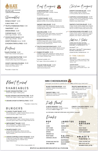 Blaze Gourmet Burgers | Dine-in Takeout and Catering