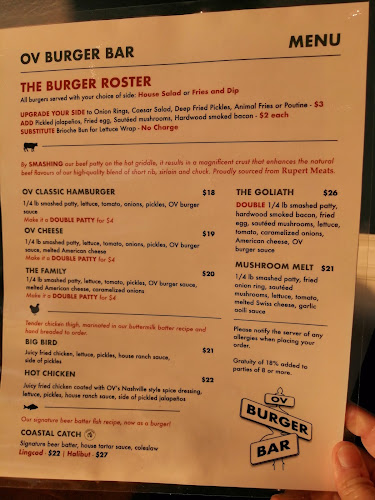 OV Burger Bar - Hospitality and gastronomy