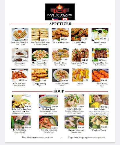 FAN "D" FLAME RESTAURANT (FILIPINO CUISINE) - Brampton
