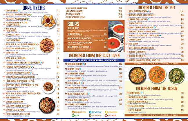 Empress Of India - Hospitality and gastronomy