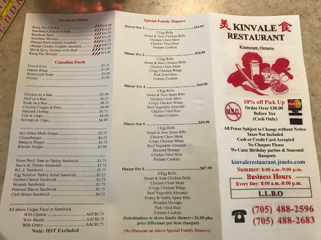 Kinvale Restaurant - Kawartha Lakes