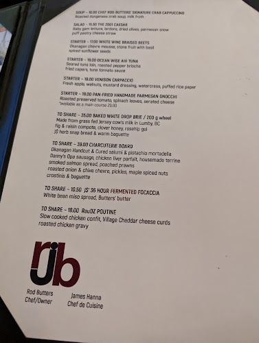 Opinii despre Raudz Regional Table în Kelowna - Hospitality and gastronomy