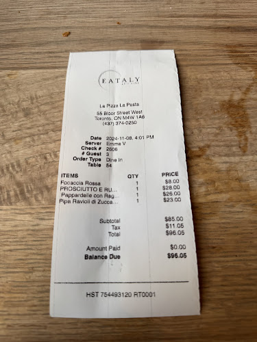 Eataly Toronto - Hospitality and gastronomy