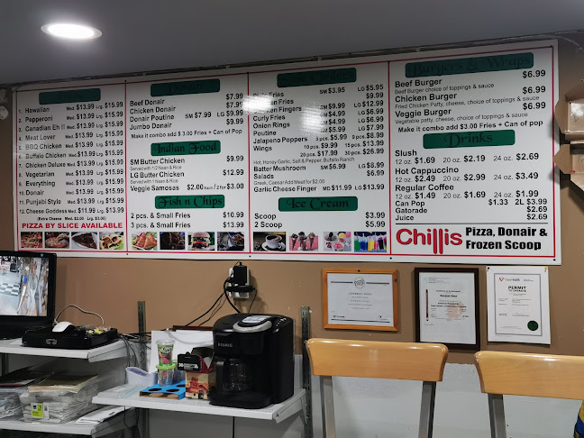 Chilli's Pizza, Donair & Frozen Scoop